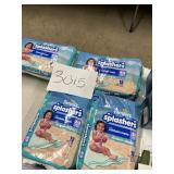Pampers splashers 4-12 ct size 2-3