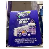 Swifer power mop 10 mopping pads-2 bottles