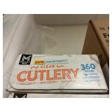 Clear cutlery 360pcs