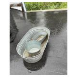 1 Large washtub- 2 small mash tubs