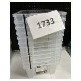 Plastic bins 12 ct