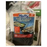 Hefty food storage containers 60pcs