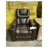 Brown power theater recliner