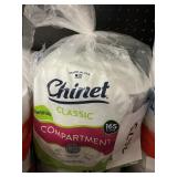 Chinet compartment plates 165 ct