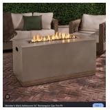 Ashbourne rectangular fire pit table