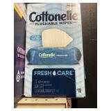 Cottonelle flushable wipes 12-42 ct packs