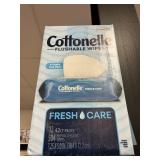 Cottonelle flushable wipes 12-42 ct packs