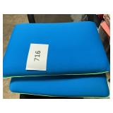 2- Blue pillows