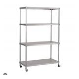 Seville 4-tier steel wire shelving