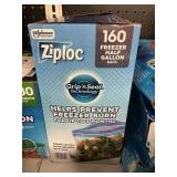 Ziploc 160 freezer half gallon bags