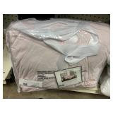 Swift Home floral pintuck 3pc comforter set F/Q