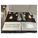 Outdoor LED cafe lights 48ft