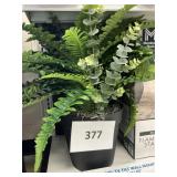 Faux fern /planter 26in