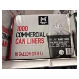 1000 Comercial can liners 10 gal
