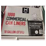 1000 Comercial can liners 10 gal