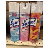 Lysol spray 3 cans