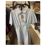 Edited pleated shirt dress L
