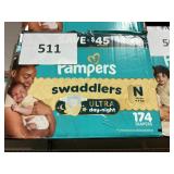 Pampers size N - 174 ct