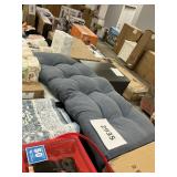 Loveseat blue cushion