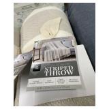 Stripped throw 60inx70in