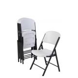 Lifetime folding chair 4 ct -white