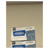 Clear forks 300 pcs