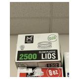 Clear plastic lids fits 2 fl oz 2500 ct