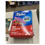 Ziploc 100 storage quart bags