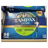 Tampax pearl super tampons 96 ct
