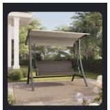 Highland Coll 3-person wicker swing