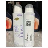Dove whole body deo 2 cans