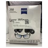 Zeiss lens wipes 250ct