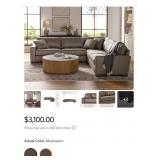 Harrison Coll leather sectional mushroom 3 box set