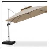 10ft Cantilever umbrella w/ hub light