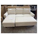 Abbyson Berkeley fabriv sectional -ottoman