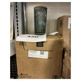Glass tumblers with lids - green 4 pk