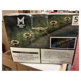 Solar disc lighting led color changing 5 pk