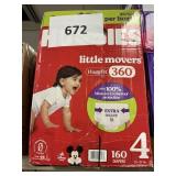 Huggies 160 diapers  size 4