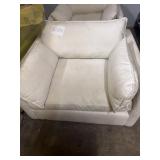 White oversized chair- very dirty