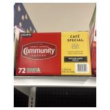 Community coffee med dark 72 K cups