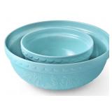 2pc Mix & serve bowl blue