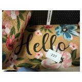 Door hello mat