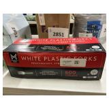 White plastic forks 600 ct