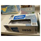 Clear forks 300pcs
