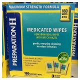 Preparation H wipes 180 ct