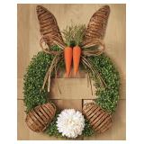Woven bunny wreath 22 in