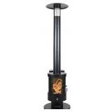 Wood pellet patio heater
