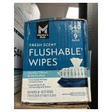 Flushable wipes 540ct
