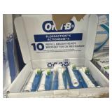 Oral-B flossaction X 10 refill brush heads
