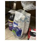 Dixie 12 oz 92 paper cups & lids